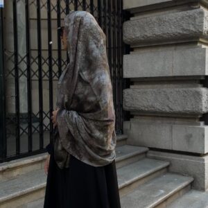Silver Olive maxi hijab