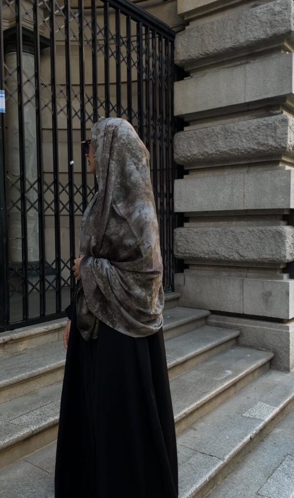 Silver Olive maxi hijab